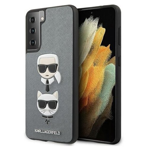 Karl Lagerfeld originalen ovitek KLHCS21LSAKICKCSL za samsung galaxy S21 ultra G998 siva zaščita - heads Cene