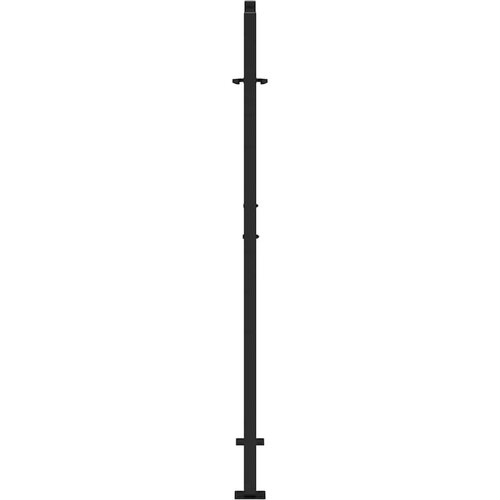 VidaXL Vrtna vrata crna 105x155 cm dizajn čeličnih listova Slike