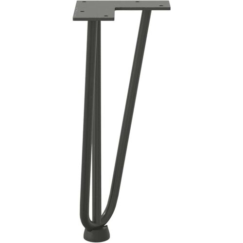 vidaXL Noge za mizo za lase 4 kosi antracit 30 cm trdno jeklo Cene