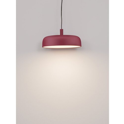 Nova Luce Bordo rdeča aluminijasta LED zatemnitvena viseča svetilka &amp;oslash; 40 cm Noelia &amp;ndash; Slike