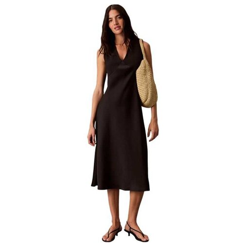 Calvin Klein crna midi haljina Cene