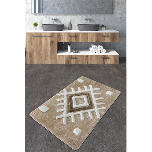 Colourful Cotton punica - stone (60 x 100) stone acrylic bathmat Slike
