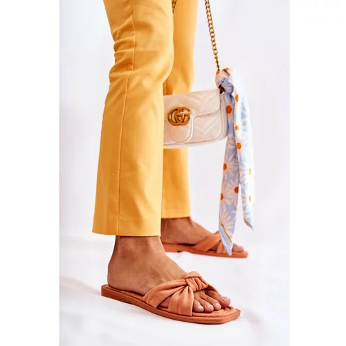 Kesi Women's Fashionable Suede Slippers Orange Lorrie