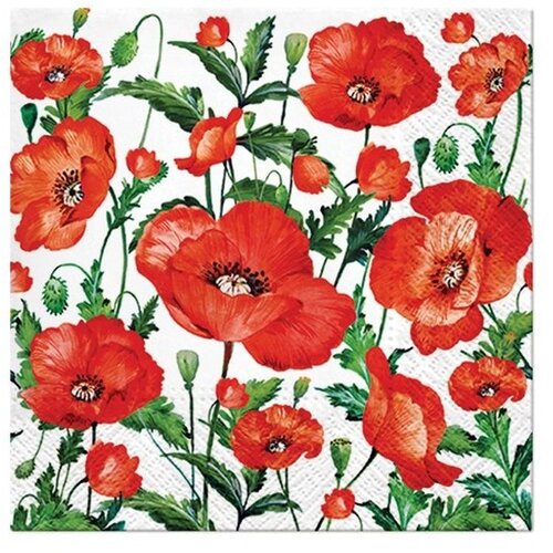  Serviete za decoupage Flanders Poppy - 1 kos Slike