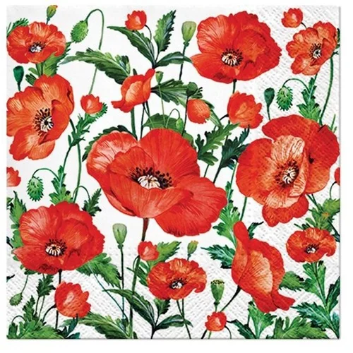  Serviete za decoupage Flanders Poppy - 1 kos