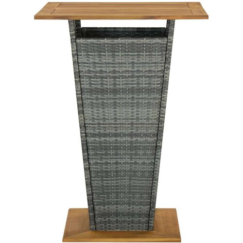 In barski stol sivi 80x80x110 cm poliratan i masivno drvo bagrema Cene