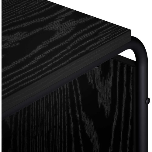 TV stalak 98 x 36 x 45 cm Crni hrast Konstruirano drvo Slike