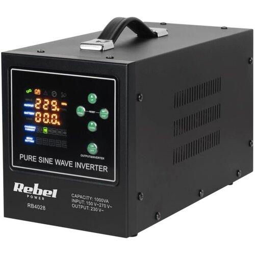 Rebel Inverter čisti sinus POWER-1000-LFP4, 12V 230V 1000VA/700W, (21566076) Slike