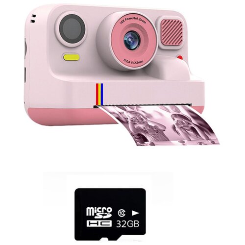 INF K12Pro Instant barvni fotoaparat s tiskalnikom Bluetooth Pink, (5000324313) Cene