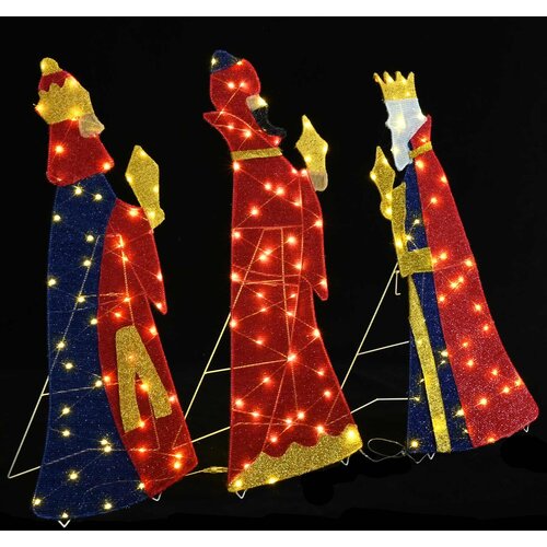  Božićno osvjetljenje 3 mudraca 3 pcs Topla bijela 105 cm Slike