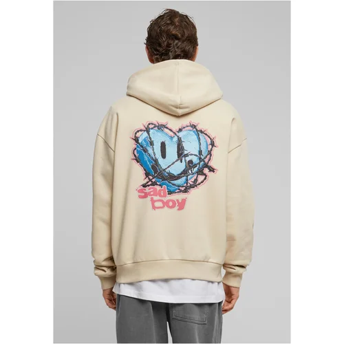 Mister Tee Men's Sad Boy Ultra Heavy Oversize Hoodie beige