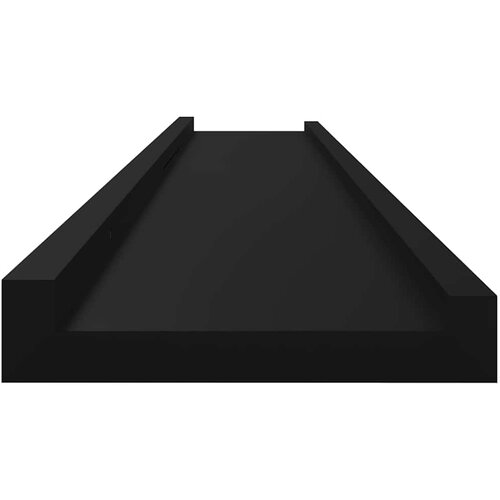  Zidne police 2 kom crne 115 x 9 x 3 cm Slike