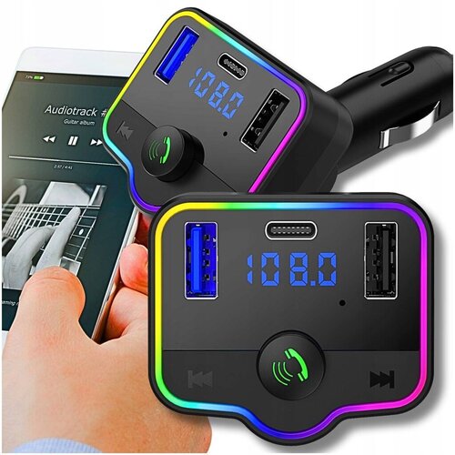  RGB avto FM oddajnik MP3 bluetooth 5.0 in polnilec 2x USB 3.0 12-24V Cene
