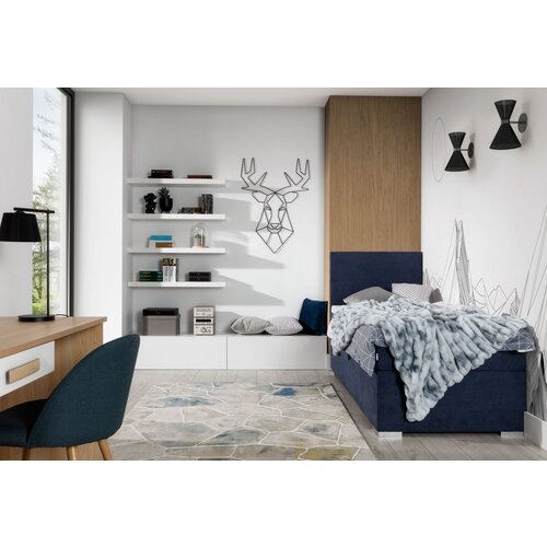 ELTAP Boxspring krevet Rocco 90x200 s udobnim leajem i prostorom za pohranu-Leva-Soro 76 Cene