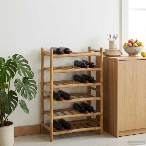  Stalak za vino Prirodna 57 x 29,5 x 72 cm Bambus Cijene