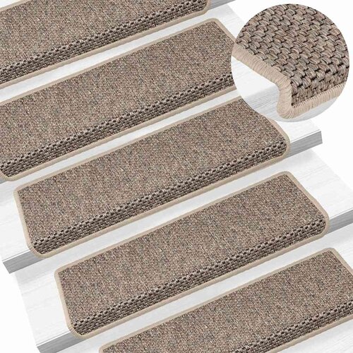  Samoljepljivi otirači za stepenice 30 kom 65x21x4 cm tamnobež Slike