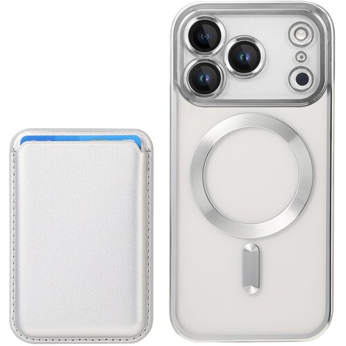 INF Srebrn magnetni etui, združljiv z iPhone 17 - Vključuje držalo za kartice Magsafe, (5000274596) Cene