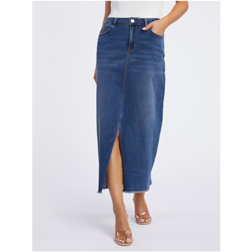 Orsay Blue Denim Maxi Skirt - Ladies Slike