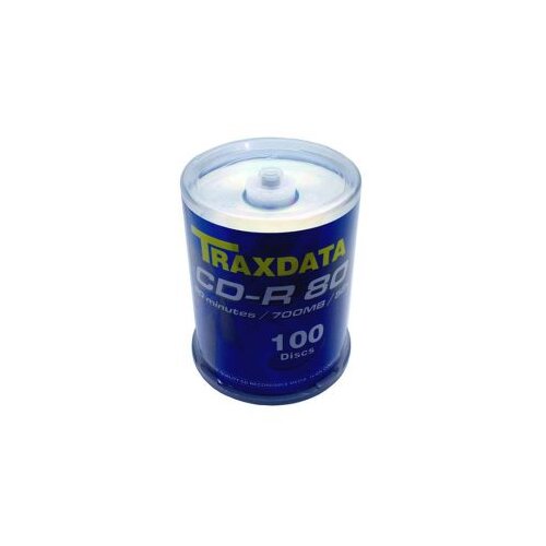CD-R TRAXDATA, 80 min, 52X, cake 100 kom Slike