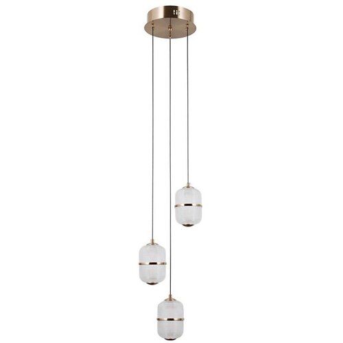  ITALUX PND-34375-3-HBR - LED luster na sajli ALANI 3xLED/5W/230V 3000K zlatna Cene