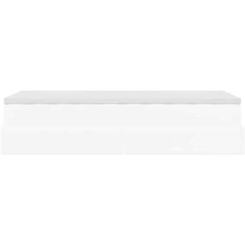  Okvir kreveta s madracem bijela 100x200cm umjetna koža Slike