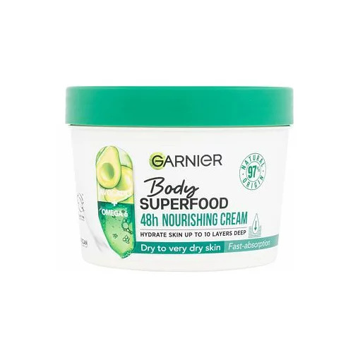 Garnier Body Superfood 48h Nourishing Cream Avodado Oil + Omega 6 krema za telo 380 ml za ženske