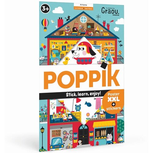 Poppik Edukativni poster s nalepnicama Otkrića Kuća 3+ Slike
