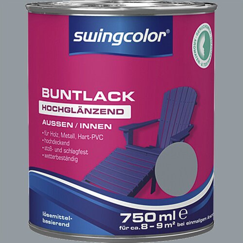 SWINGCOLOR Visokosijoči barvni lak (barva: srebrno siva; 750 ml) Cene