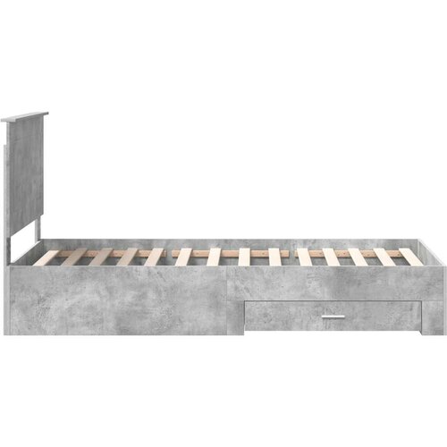  Okvir za krevet s uzglavljem Betonski sivi 90 x 200 cm Slike