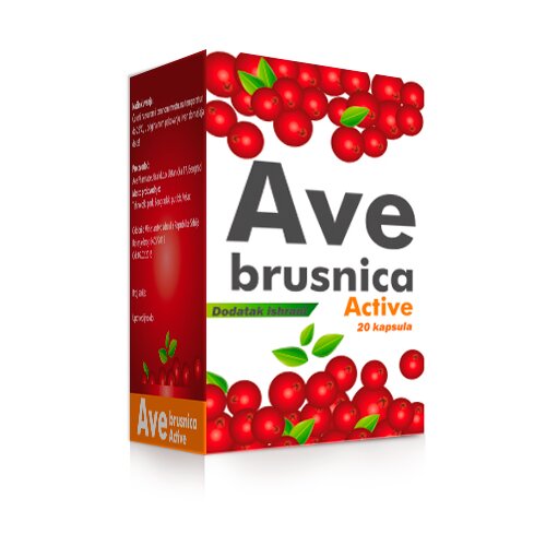 AVE Pharmaceutical Ave Active Brusnice, 20 kapsula Slike
