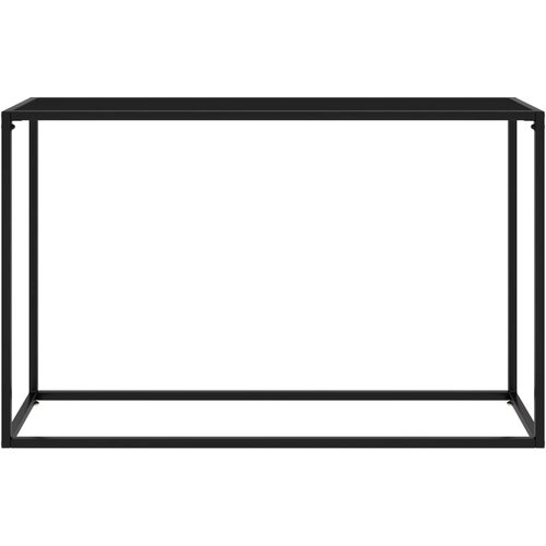 Maison Chic konzolna miza - miza ob steni črna 120x35x75 cm kaljeno steklo, (21785902) Cene