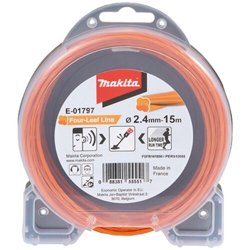 Makita E-01797 Mowing String Four Leaf 2,4mmx15m Slike