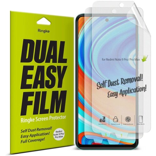 Ringke Dual Easy Full (2 kom) - Xiaomi Redmi Note 9S / Note 9 Pro / Note 9 Pro Max - Clear Slike