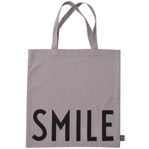 Design Letters siva platnena torba smile Cijene
