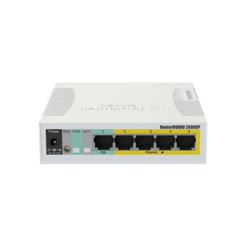 MikroTik css106-1g-4p-1s rb260gps with switchos and indor case ( mt132 ) Cene