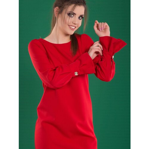 INPRESS Dress with flared sleeves red Cijene