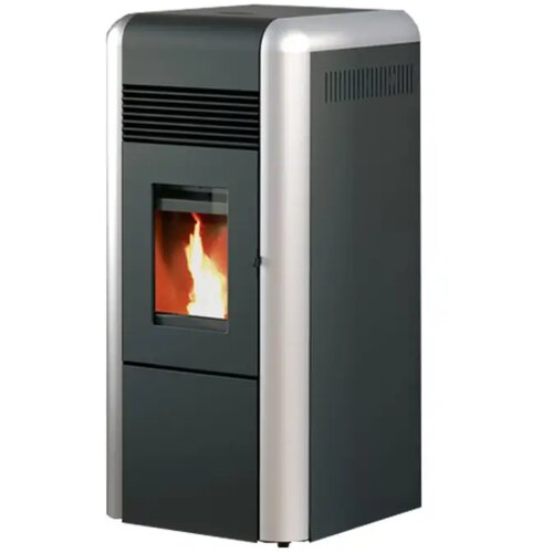 Alfa Plam peć na pelet za etažno grejanje dino 27kW, srebrna Slike