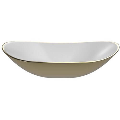 Copen nadgradni lavabo 615x360x155 zlatno beli C-15-200 Cene