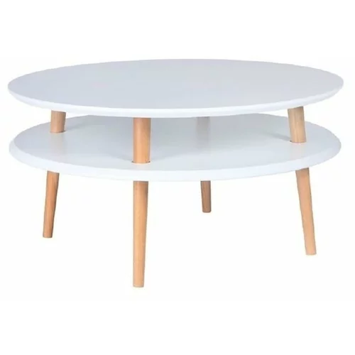 Ragaba bijela stol za kavu UFO, Ø 70 cm