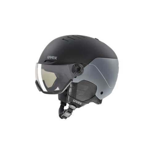 Kaciga UVEX WANTED VISOR PRO V black&ndash;silver matt-variomatic smoke S1-S3 Cene