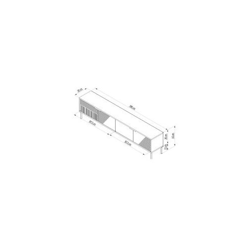 Hanah home tv polica dore anthracite Slike
