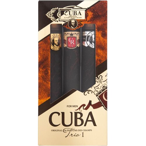 Cuba Trio I darilni set toaletna voda Gold 35 ml + toaletna voda Royal 35 ml + toaletna voda VIP 35 ml za mo&amp;scaron;ke Slike