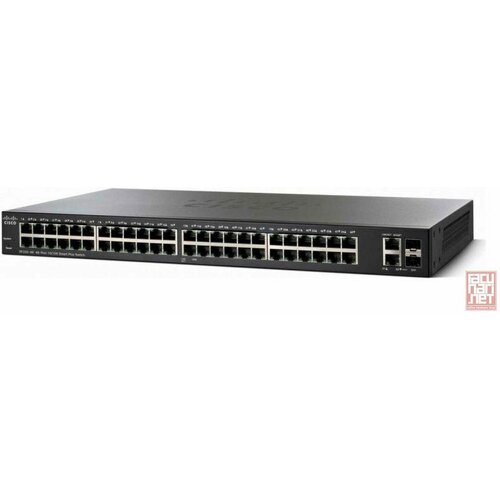 Cisco SF220-48P-K9, PoE+, 48x 10/100Base-TX, 2xMini GBIC Combo Ports svič Slike