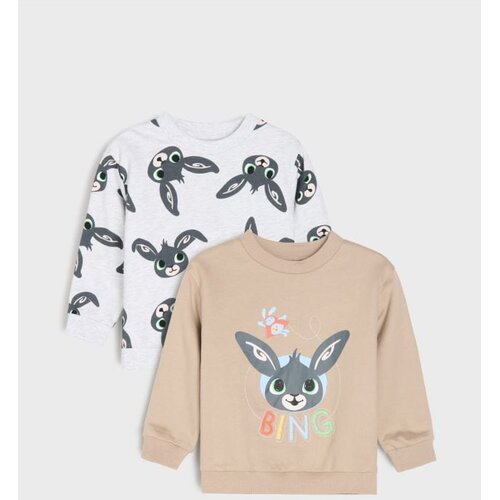Sinsay Pamučne crewneck majice s printom 2 komada Bing Slike