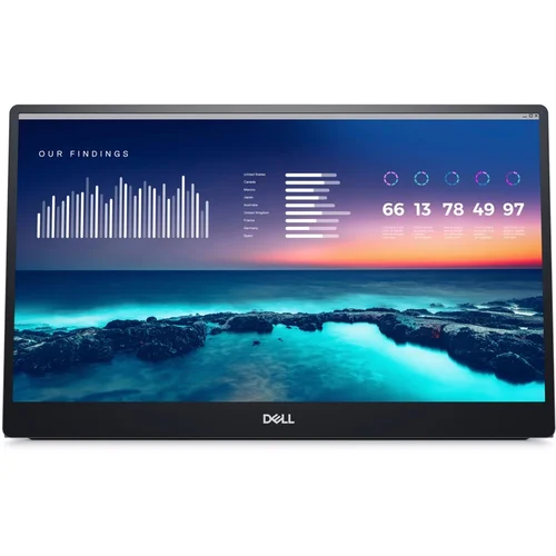 Dell P1424H LED zaslon Energetska učinkovitost 2021 B (A - G) 35.6 cm (14 palac) 1920 x 1080 piksel 16:9 6 ms DisplayPo