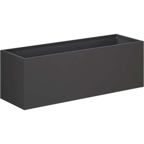 Vrtna saksija Crna 60 x 20 x 20 cm Čelična vrata Slike