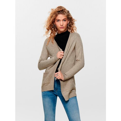 Only Lesly Open Knitted Cardigan - Beije Bež Cijene