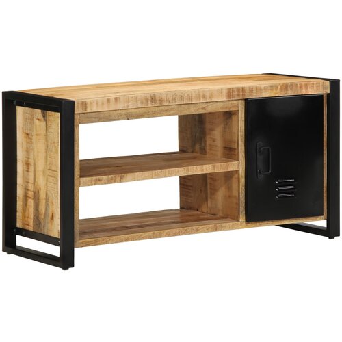 VidaXL Klupa za cipele 100x40x50 cm Čvrsto drvo manga Slike