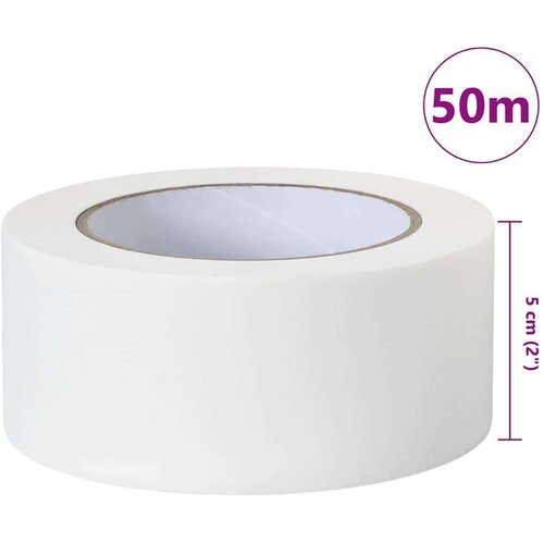VidaXL Trake za maskiranje slikara 12 pcs Bijelo 50mm x 50m Papir Slike