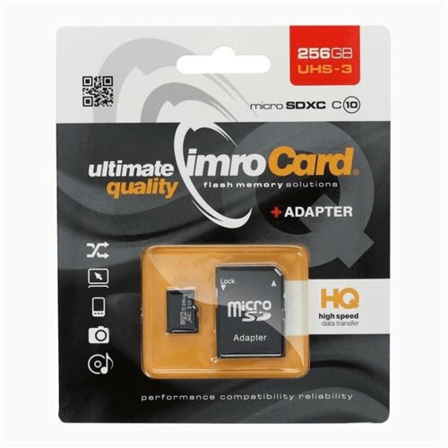 Imro SPOMINSKA KARTICA 256GB microSDXC UHS-3 Class 10 z adapterjem Cene